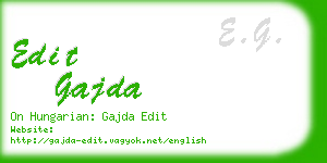 edit gajda business card